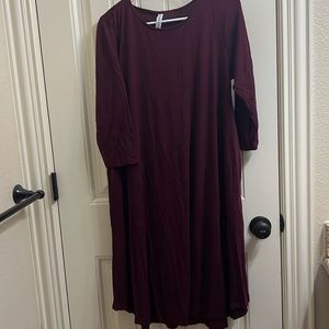 Maroon Zenana Outfitters Dress